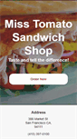 Mobile Screenshot of misstomatosandwichshop.com